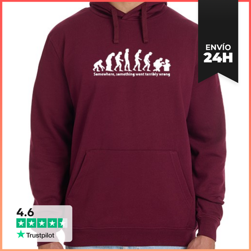 Sudadera Unisex Con Capucha Evolución Geek LaTostadora - latostadora.com - Modalova