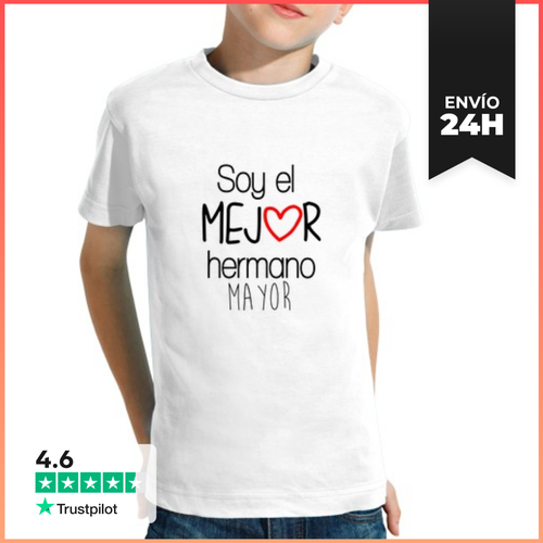 Camiseta Clásica Para Niños Soy El Mejor Hermano Mayor 3 - latostadora.com - Modalova