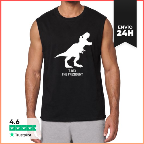 Camiseta Sin Mangas T -Rex El Presidente LaTostadora - latostadora.com - Modalova