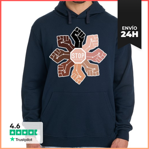 Sudadera Unisex Con Capucha STOP RACISMO LaTostadora - latostadora.com - Modalova