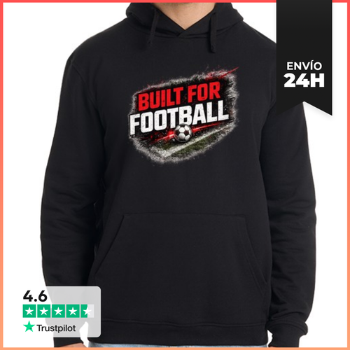 Sudadera Unisex Con Capucha Construido Para El Fútbol LaTostadora - latostadora.com - Modalova