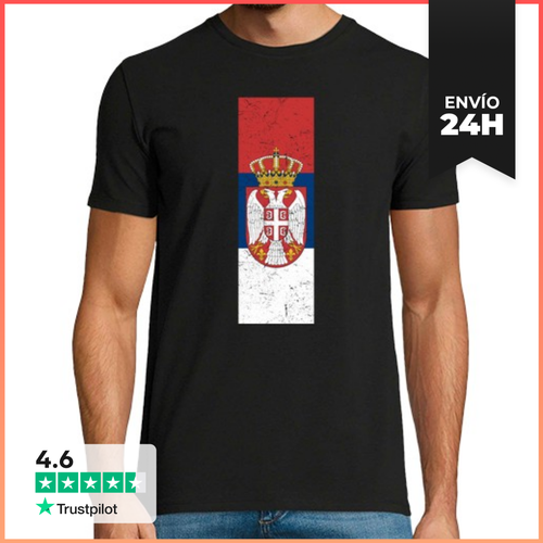 Camiseta Hombre Clásica República Srbija LaTostadora - latostadora.com - Modalova