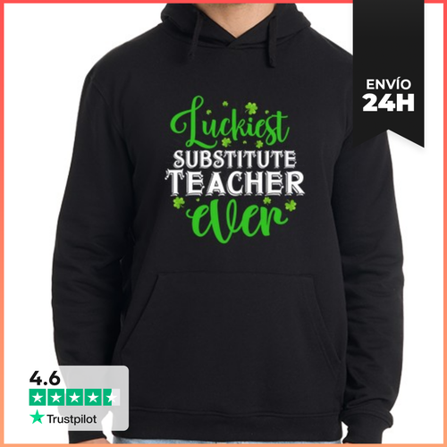 Sudadera Unisex Con Capucha El Sustituto Más Afortunado De Todos - latostadora.com - Modalova