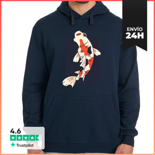 Sudadera Unisex Con Capucha Camiseta Koi Fish LaTostadora - latostadora.com - Modalova