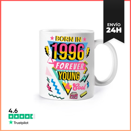 Taza Born In 1996 Forever Young And Cool Birthday Gift - latostadora.com - Modalova