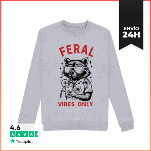 Sudadera Unisex Vibras Salvajes Solamente - Gafas De Sol De - latostadora.com - Modalova