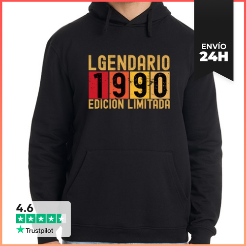 Sudadera Unisex Con Capucha Legendario 1990 Edicion Limitada - latostadora.com - Modalova