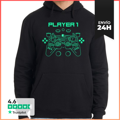 Sudadera Unisex Con Capucha Jugador 1 LaTostadora - latostadora.com - Modalova