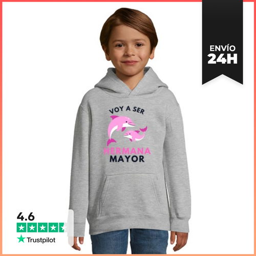 Sudadera Para Niños Con Capucha Voy A Ser Hermana Mayor - latostadora.com - Modalova
