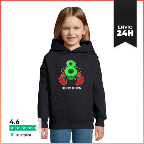 Sudadera Para Niños Con Capucha Disco Ocho BCN LaTostadora - latostadora.com - Modalova