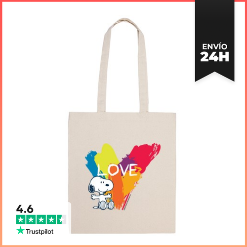 Bolsa De Tela Snoopy Color Love LaTostadora - latostadora.com - Modalova