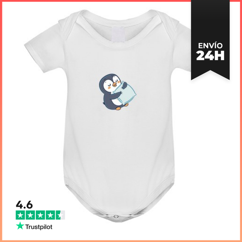 Body Bebé Pingüino Abrazador Sobre Almohada LaTostadora - latostadora.com - Modalova