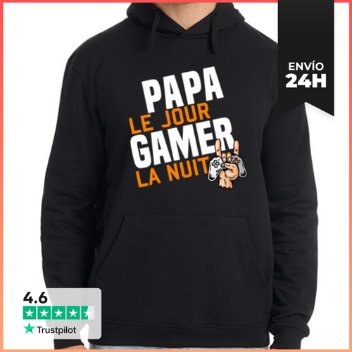 Sudadera Unisex Con Capucha Papá De Día Jugador De Noche Humor - latostadora.com - Modalova