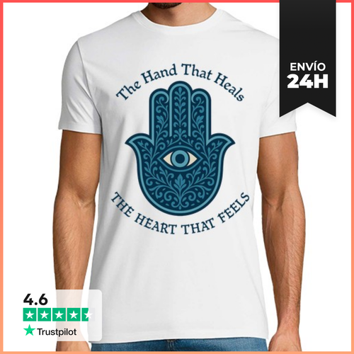 Camiseta Hombre Clásica Mano De Fatima Hamsa Ojo Protector - latostadora.com - Modalova