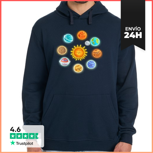 Sudadera Unisex Con Capucha Planetas LaTostadora - latostadora.com - Modalova