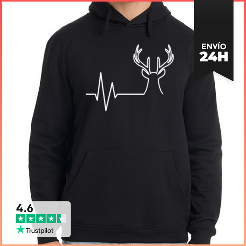 Sudadera Unisex Con Capucha Ciervo LaTostadora - latostadora.com - Modalova