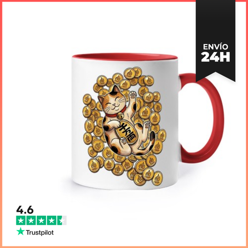 Taza De Colores Maneki Neko P-LIB LaTostadora - latostadora.com - Modalova