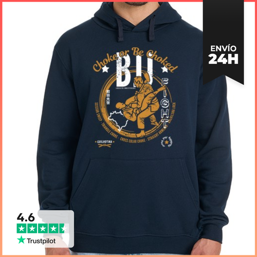 Sudadera Unisex Con Capucha BJJ, Choke Or Be Choked LaTostadora - latostadora.com - Modalova