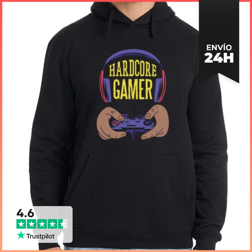 Sudadera Unisex Con Capucha Hardcore Gamer LaTostadora - latostadora.com - Modalova
