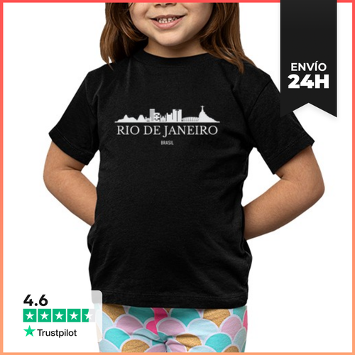 Camiseta Clásica Para Niños Horizonte De Rio De Janeiro, Brasil - latostadora.com - Modalova