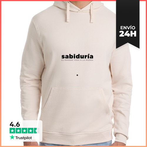 Sudadera Unisex Con Capucha Sabiduría, Es Mandar Todo A La Fc - latostadora.com - Modalova