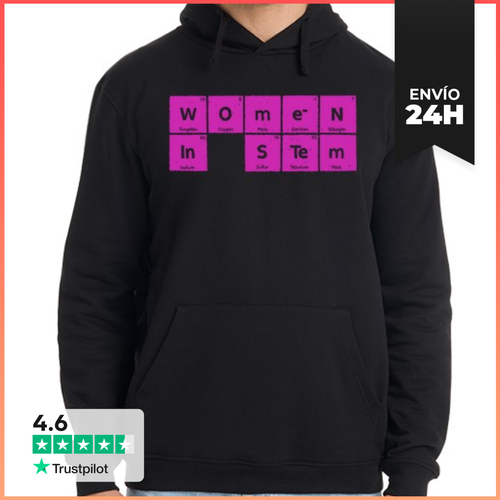 Sudadera Unisex Con Capucha Mujeres En STEM Tabla Periódica - latostadora.com - Modalova