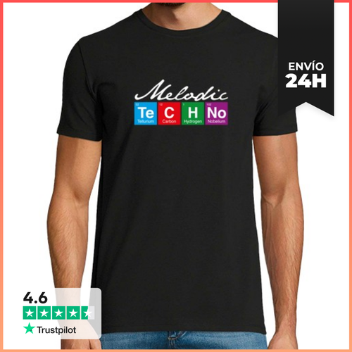 Camiseta Hombre Clásica MELODIC TECHNO II LaTostadora - latostadora.com - Modalova