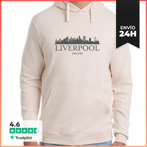 Sudadera Unisex Con Capucha Liverpool Inglaterra, Horizonte De - latostadora.com - Modalova