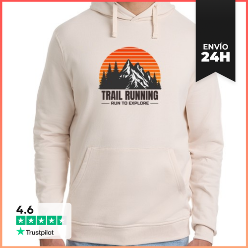 Sudadera Unisex Con Capucha Trail Running - Corre Para Explorar - latostadora.com - Modalova
