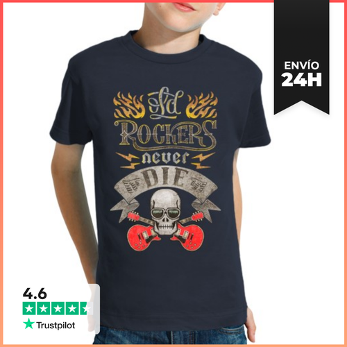 Camiseta Clásica Para Niños Old Rockers Never Die LaTostadora - latostadora.com - Modalova