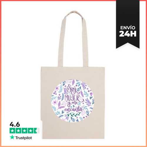 Bolsa De Tela Soy Mujer Y Me Encanta LaTostadora - latostadora.com - Modalova