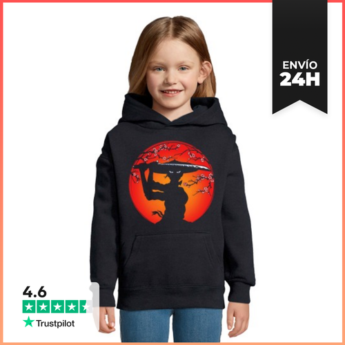 Sudadera Para Niños Con Capucha Chica Samurái LaTostadora - latostadora.com - Modalova