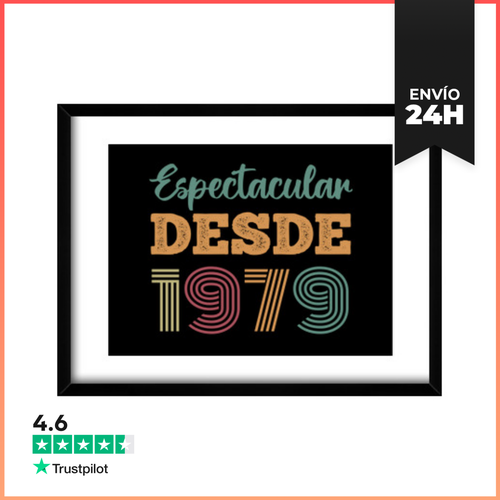 Cuadro Con Marco Horizontal ESPECTACULAR DESDE 1979 LaTostadora - latostadora.com - Modalova