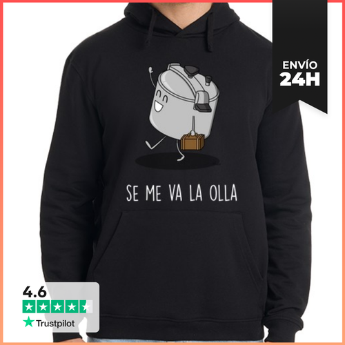 Sudadera Unisex Con Capucha Se Me Va La Olla Black LaTostadora - latostadora.com - Modalova
