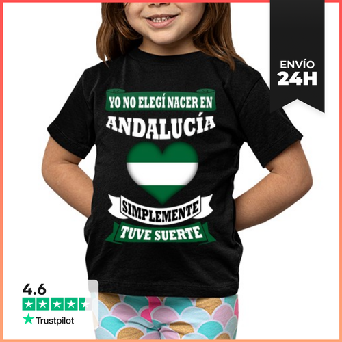 Camiseta Clásica Para Niños Nacer En Andalucía Tuve Suerte - latostadora.com - Modalova