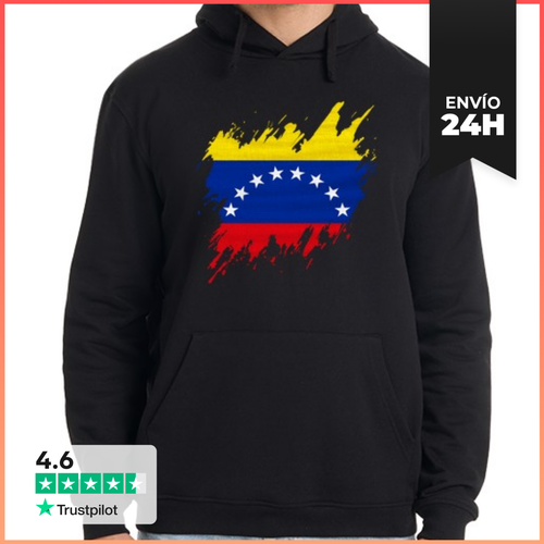 Sudadera Unisex Con Capucha Bandera De Venezuela Rasgada, Grunge - latostadora.com - Modalova