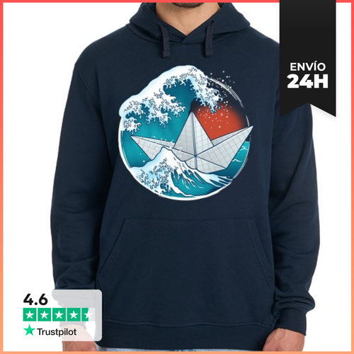 Sudadera Unisex Con Capucha Barco De Papel De Origami LaTostadora - latostadora.com - Modalova