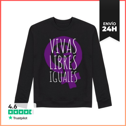 Sudadera Unisex Vivas, Libres E Iguales Sudadera LaTostadora - latostadora.com - Modalova