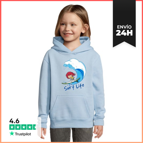 Sudadera Para Niños Con Capucha I Will Surf Life LaTostadora - latostadora.com - Modalova