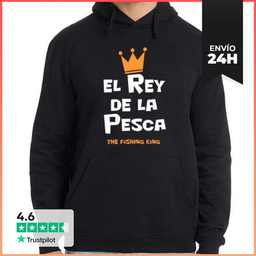 Sudadera Unisex Con Capucha El Rey De La Pesca LaTostadora - latostadora.com - Modalova