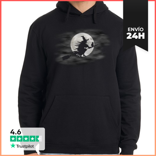 Sudadera Unisex Con Capucha Luna - Bruja LaTostadora - latostadora.com - Modalova