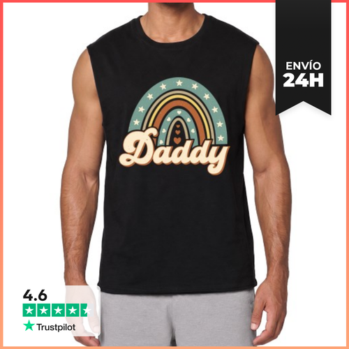 Camiseta Sin Mangas DADDY ARCOIRIS CORAZONES LaTostadora - latostadora.com - Modalova