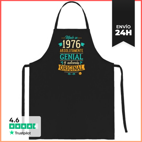 Delantal Made In 1976 Absolutamente Genial... LaTostadora - latostadora.com - Modalova