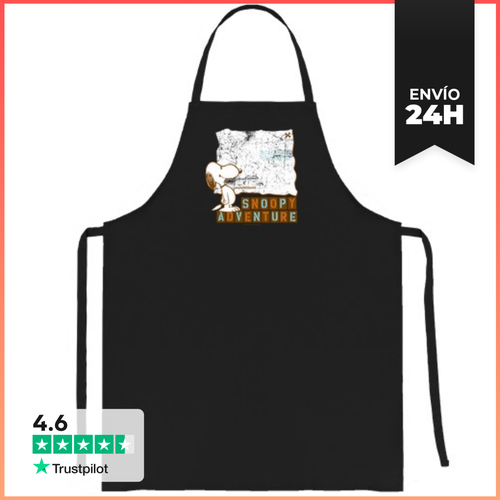 Delantal Snoopy Adventure Mountains LaTostadora - latostadora.com - Modalova