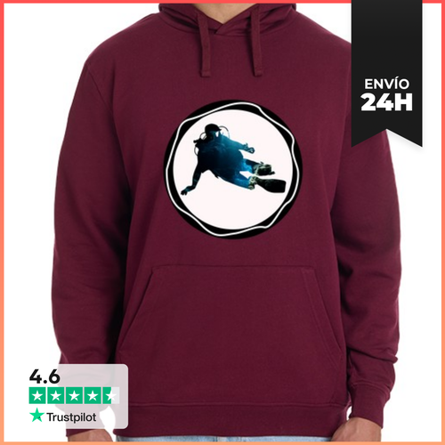 Sudadera Unisex Con Capucha Instructor De Buceo Con Motivo De Mar - latostadora.com - Modalova