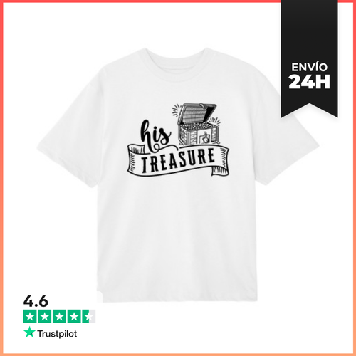 Camiseta Oversize HIS TREASURE COFRE TESORO LaTostadora - latostadora.com - Modalova