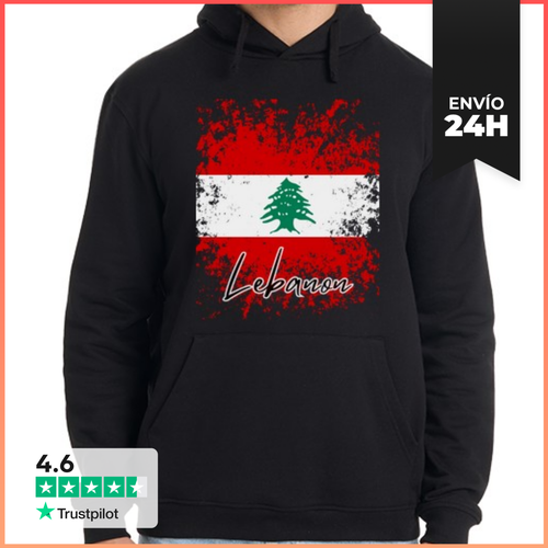 Sudadera Unisex Con Capucha Bandera Libano, Amo Libano - latostadora.com - Modalova