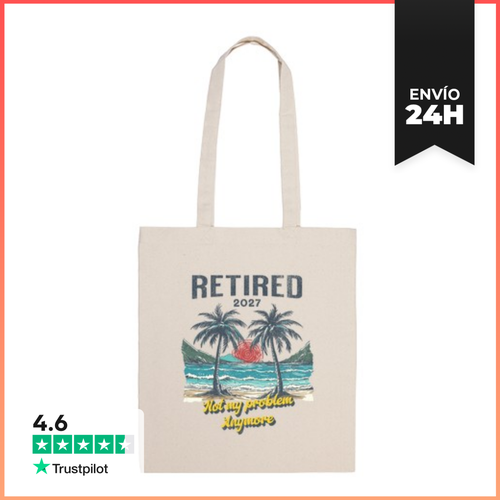 Bolsa De Tela Retired 2027 Not My Problem Anymore Retirement Gift - latostadora.com - Modalova