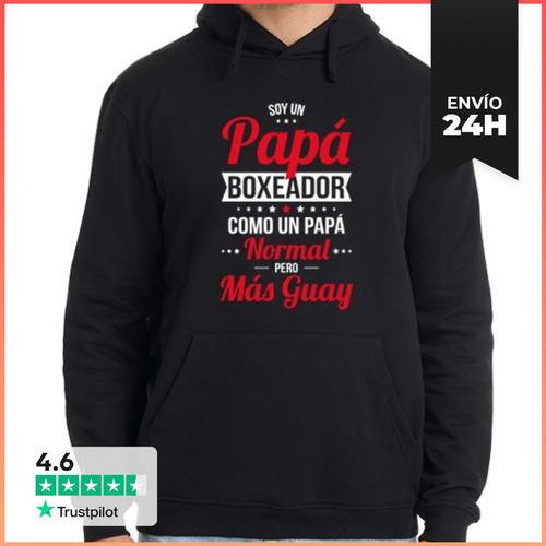 Sudadera Unisex Con Capucha Soy Un Papá Boxeador Más Guay - latostadora.com - Modalova