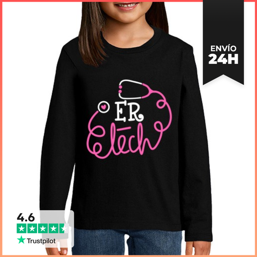 Camiseta Manga Larga Para Niños Tecnólogos De Sala De Emergencias - latostadora.com - Modalova